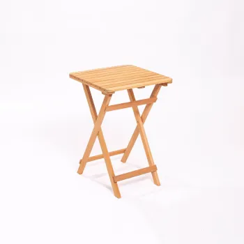 Masuta auxiliara de gradina din lemn de fag 50x50 cm - Floriane Garden imagine