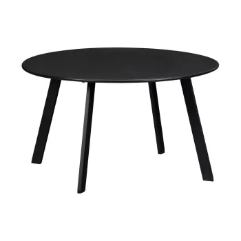 Masuta auxiliara de gradina WOOOD Fer, o 70 cm, negru imagine