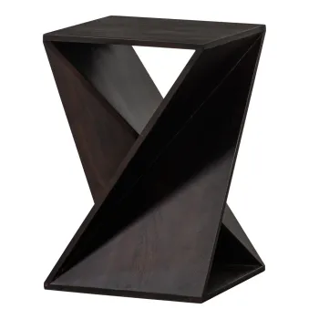 Masuta auxiliara din lemn de acacia 41x41 cm Ikem - WOOOD imagine