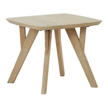 Masuta auxiliara din lemn de mango 50x50 cm Quenza - Light & Living imagine