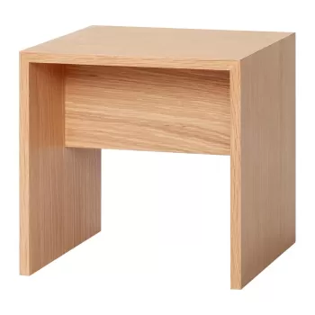 Masuta auxiliara din lemn de stejar H?bsch Less, 40 x 40 cm, natural imagine