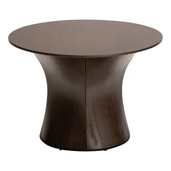 Masuta auxiliara rotunda cu aspect de lemn de frasin o 60 cm Root - DAN-FORM Denmark imagine