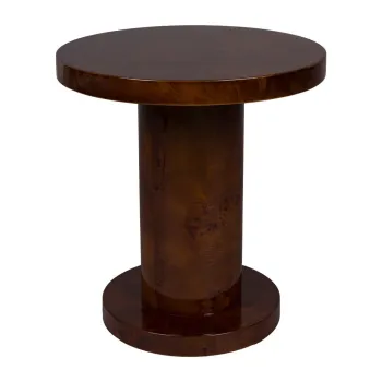 Masuta auxiliara rotunda cu aspect de lemn de nuc o 46 cm Quinn - Dutchbone imagine