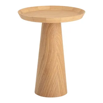 Masuta auxiliara rotunda cu aspect de lemn de stejar o 44 cm Luana - Bloomingville imagine