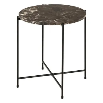 Masuta auxiliara rotunda cu blat din marmura o 42 cm Avila - Actona imagine