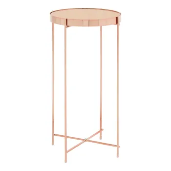 Masuta auxiliara rotunda cu blat din sticla o 33 cm Allure - Premier Housewares imagine