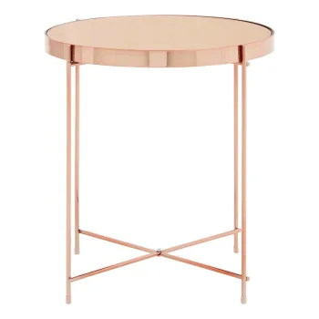 Masuta auxiliara rotunda cu blat din sticla o 43 cm Allure - Premier Housewares imagine