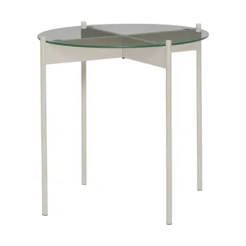 Masuta auxiliara rotunda cu blat din sticla o 45 cm Beam - Hubsch imagine