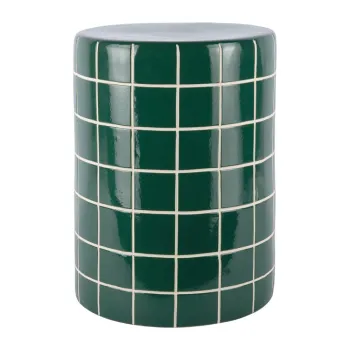 Masuta auxiliara rotunda din ceramica o 33 cm Retro Tiles - Leitmotiv imagine