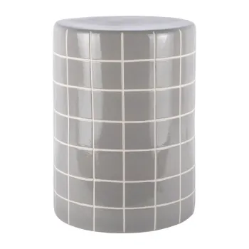 Masuta auxiliara rotunda din ceramica o 33 cm Retro Tiles - Leitmotiv imagine