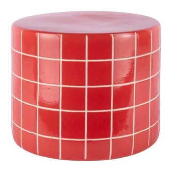 Masuta auxiliara rotunda din ceramica o 42 cm Retro Tiles - Leitmotiv imagine