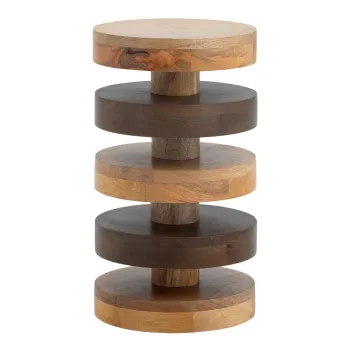 Masuta auxiliara rotunda din lemn de mango o 25 cm Franka - Bloomingville imagine