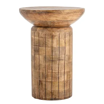 Masuta auxiliara rotunda din lemn de mango o 30 cm Yasme - Bloomingville imagine