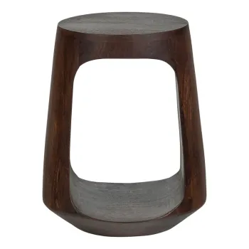 Masuta auxiliara rotunda din lemn de mango o 33 cm Bayo - WOOOD imagine