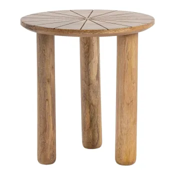 Masuta auxiliara rotunda din lemn de mango o 40 cm Stella - Bloomingville imagine