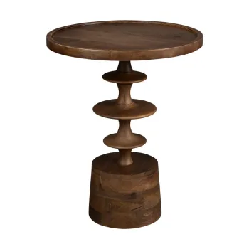 Masuta auxiliara rotunda din lemn de mango o 46 cm Cath - Dutchbone imagine