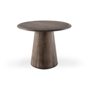 Masuta auxiliara rotunda din lemn de stejar o 55 cm Mushroom - Gazzda imagine