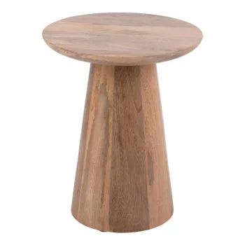 Masuta auxiliara rotunda din lemn masiv de mango o 30 cm Force - Leitmotiv imagine