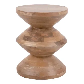 Masuta auxiliara rotunda din lemn masiv de mango o 35 cm Totem - Leitmotiv imagine