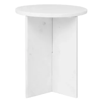 Masuta auxiliara rotunda din marmura o 40 cm Savio - Premier Housewares imagine
