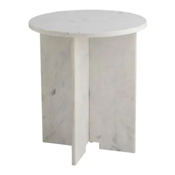 Masuta auxiliara rotunda din marmura o 46 cm Jasmia - Bloomingville imagine