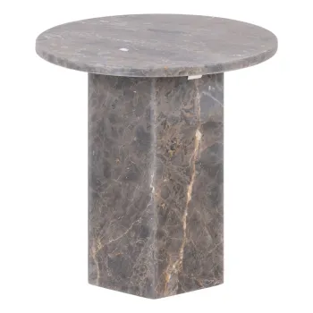 Masuta auxiliara rotunda din marmura o 50 cm Naxos - Actona imagine