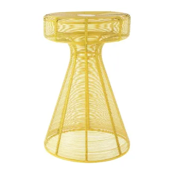 Masuta auxiliara rotunda din metal o 30,5 cm Cuerda Corcho - Leitmotiv imagine