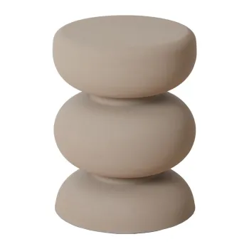 Masuta auxiliara rotunda din metal o 35 cm Kobodo - Light & Living imagine