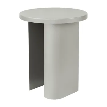 Masuta auxiliara rotunda din metal o 35 cm Sato - noo.ma imagine