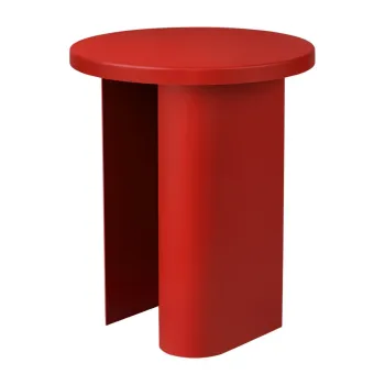 Masuta auxiliara rotunda din metal o 35 cm Sato - noo.ma imagine