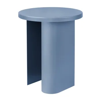 Masuta auxiliara rotunda din metal o 35 cm Sato - noo.ma imagine