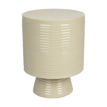 Masuta auxiliara rotunda din metal o 35 cm Sven - White Label imagine