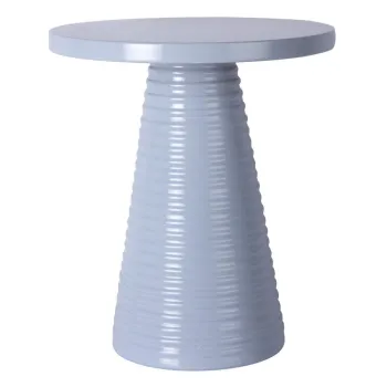 Masuta auxiliara rotunda din metal o 40 cm Catania Ribbed - Leitmotiv imagine