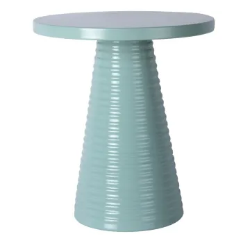 Masuta auxiliara rotunda din metal o 40 cm Catania Ribbed - Leitmotiv imagine