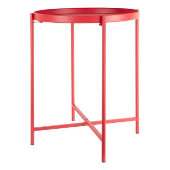 Masuta auxiliara rotunda din metal o 40 cm Meseta - Leitmotiv imagine