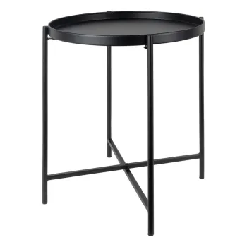 Masuta auxiliara rotunda din metal o 40 cm Meseta - Leitmotiv imagine