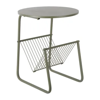Masuta auxiliara rotunda din metal o 40 cm Riqueza Revista - Leitmotiv imagine