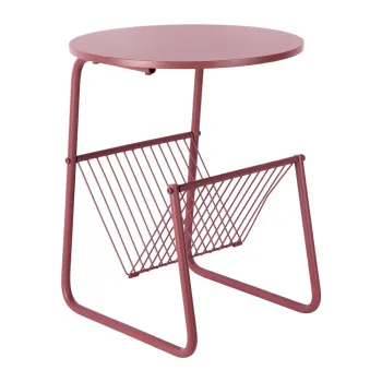 Masuta auxiliara rotunda din metal o 40 cm Riqueza Revista - Leitmotiv imagine
