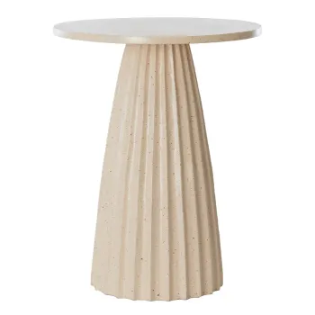 Masuta auxiliara rotunda din metal o 40 cm Veglia - Light & Living imagine