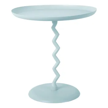 Masuta auxiliara rotunda din metal o 40 cm Zig Zag - Leitmotiv imagine