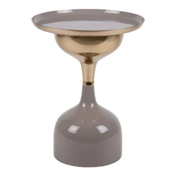 Masuta auxiliara rotunda din metal o 41 cm Ivy - Leitmotiv imagine