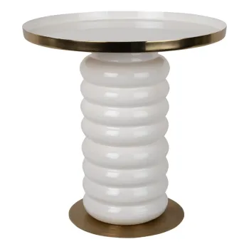 Masuta auxiliara rotunda din metal o 41 cm Ruby - Leitmotiv imagine