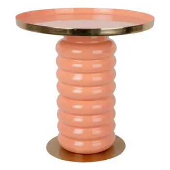 Masuta auxiliara rotunda din metal o 41 cm Ruby - Leitmotiv imagine