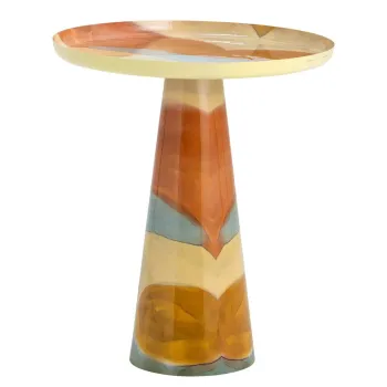 Masuta auxiliara rotunda din metal o 45,5 cm Brooke - Bloomingville imagine