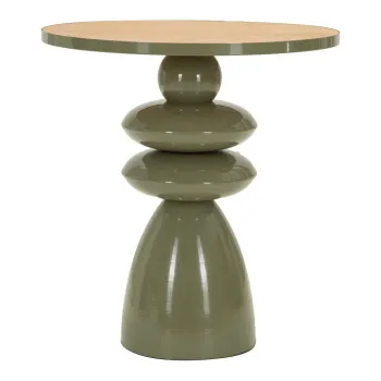 Masuta auxiliara rotunda din metal o 45,5 cm Metal Console - Mauro Ferretti imagine