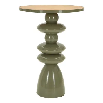 Masuta auxiliara rotunda din metal o 45,5 cm Metal Console - Mauro Ferretti imagine