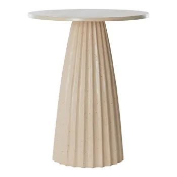 Masuta auxiliara rotunda din metal o 45 cm Veglia - Light & Living imagine