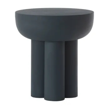 Masuta auxiliara rotunda din metal o 46 cm Mikola - Light & Living imagine