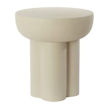 Masuta auxiliara rotunda din metal o 46 cm Mikola - Light & Living imagine