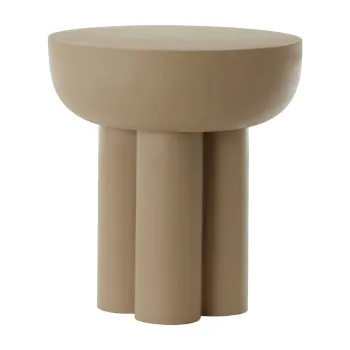 Masuta auxiliara rotunda din metal o 46 cm Mikola - Light & Living imagine